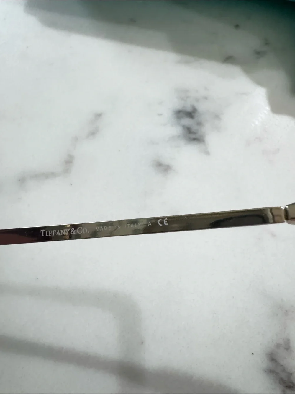 Tiffany & Co. Rose-Tinted Aviator Sunglasses with Silver Frame